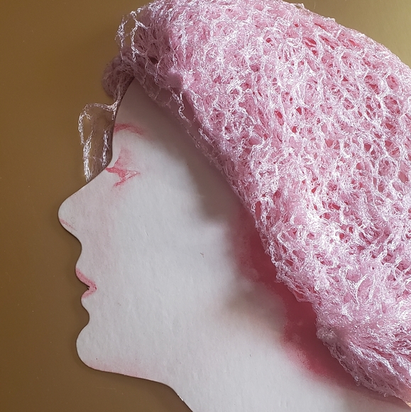 Vintage Pink Hair Net Display - Picture 5 of 5